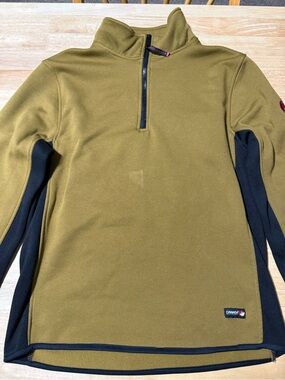 Canada Weather Gear Men’s Olive Green Black Quarter Zip